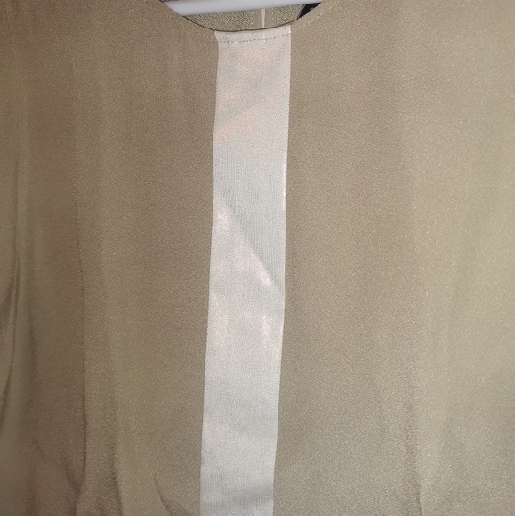 AZARA PARIS Flowy sleeves Top Tan size 40 (L/12) - Picture 4 of 11